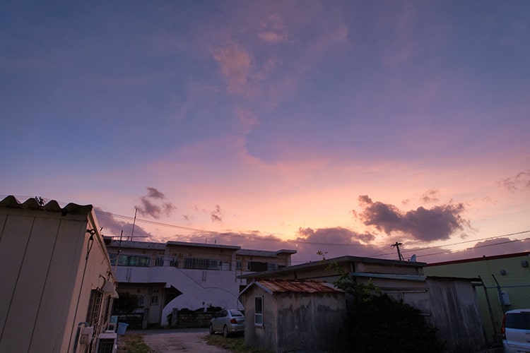 多良間の夕空